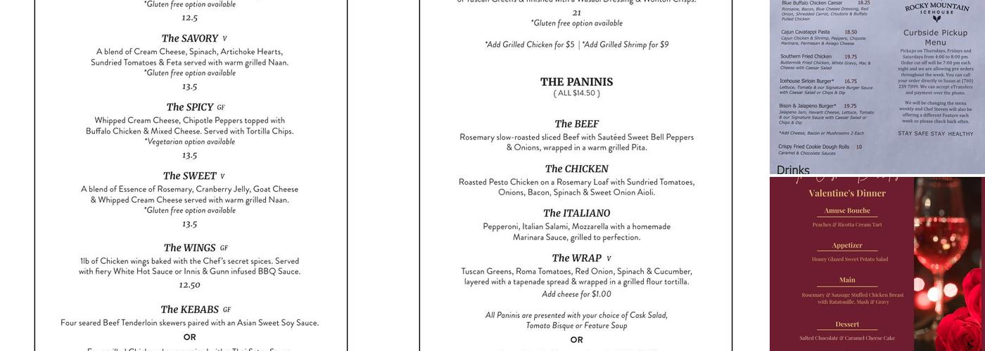Cask & Barrel Menu