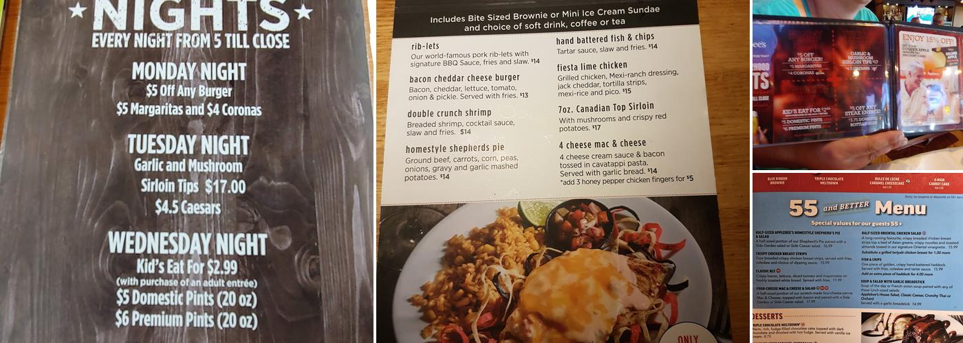 Applebee's Menu