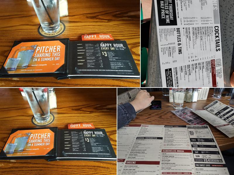 Original Joe's Menu