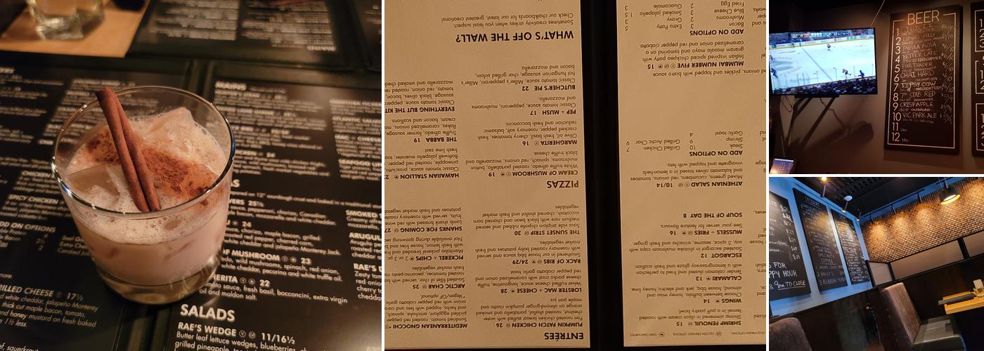 Rae's Bistro Menu