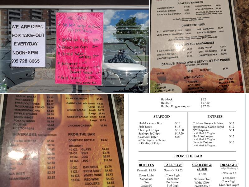 Daniel Patrick's Bar & Grill Menu