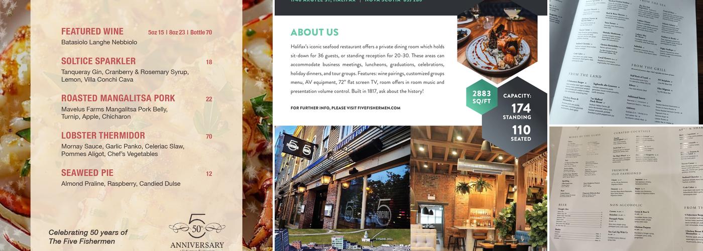 The Five Fishermen Menu