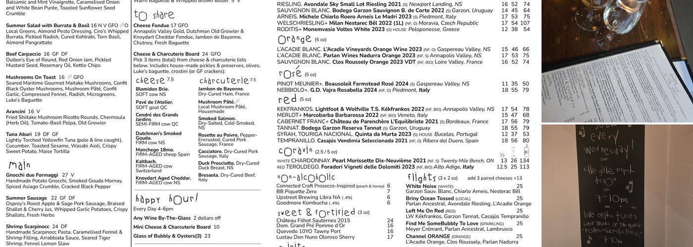 Obladee Menu