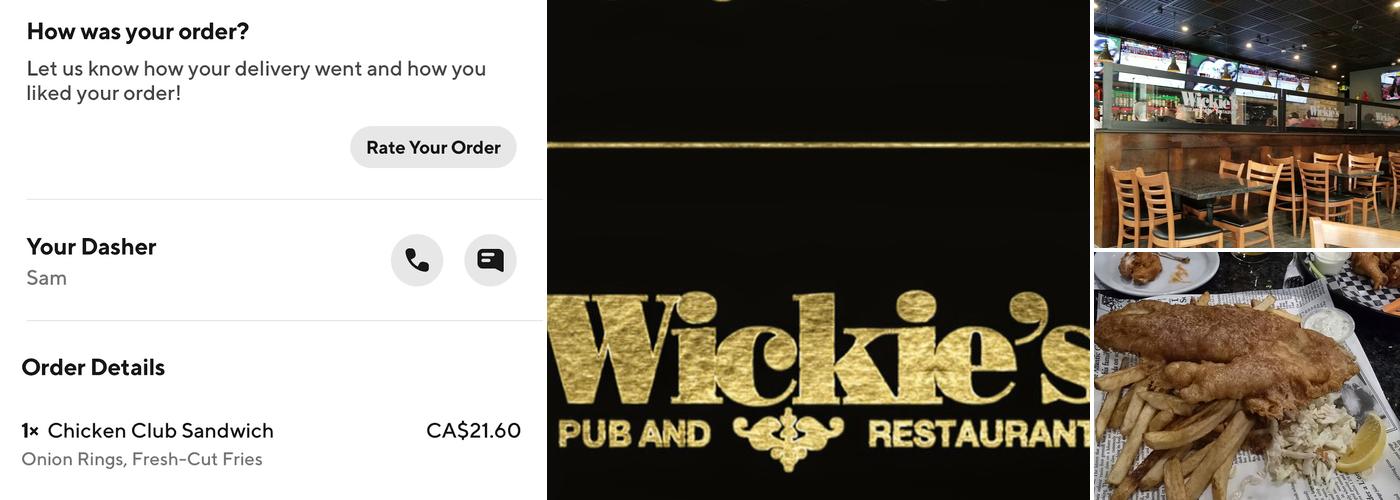 Wickie's Pub And Restaurant (Burton Location) Menu