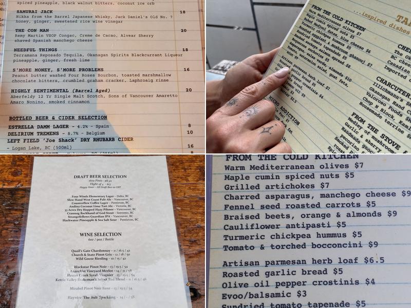 Micro Bar & Bites Menu