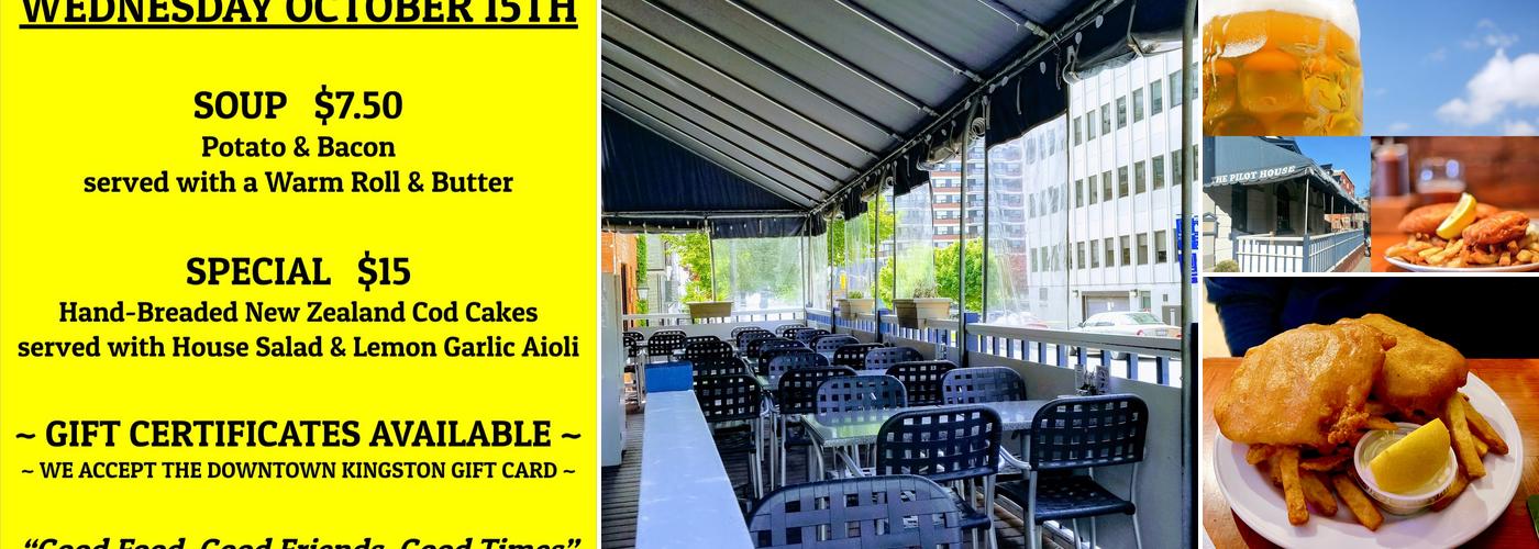 Pilot House of Kingston Menu