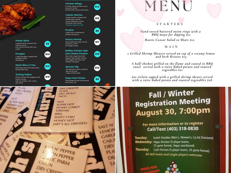 Murph's Menu