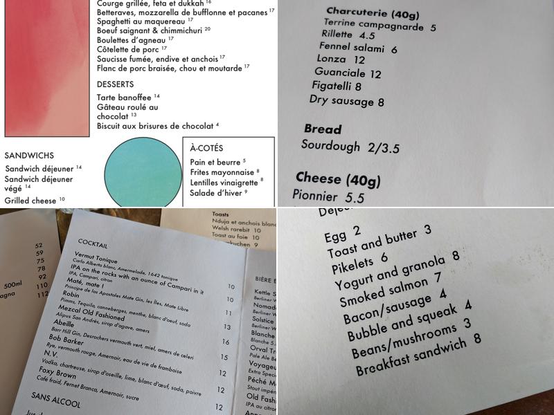 larrys Menu