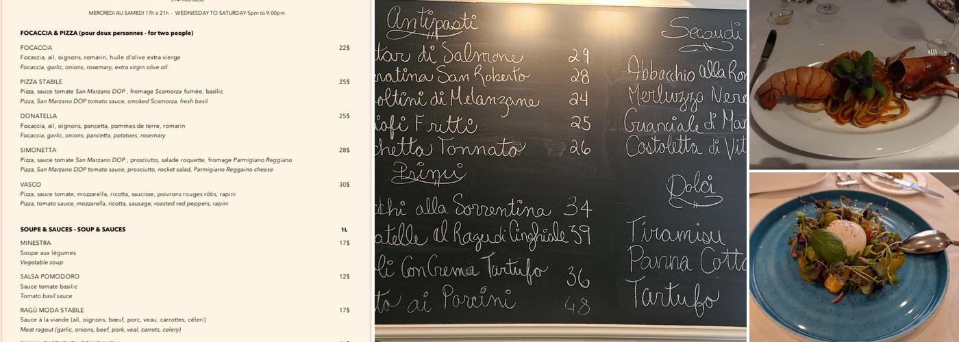Primo & Secondo Menu