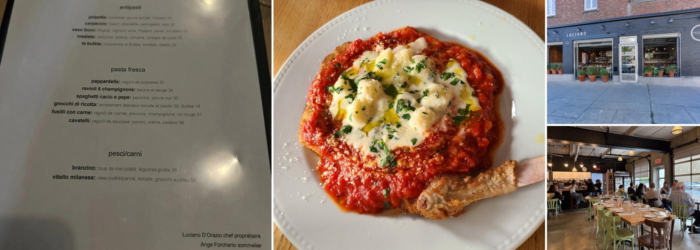 Luciano Trattoria Menu