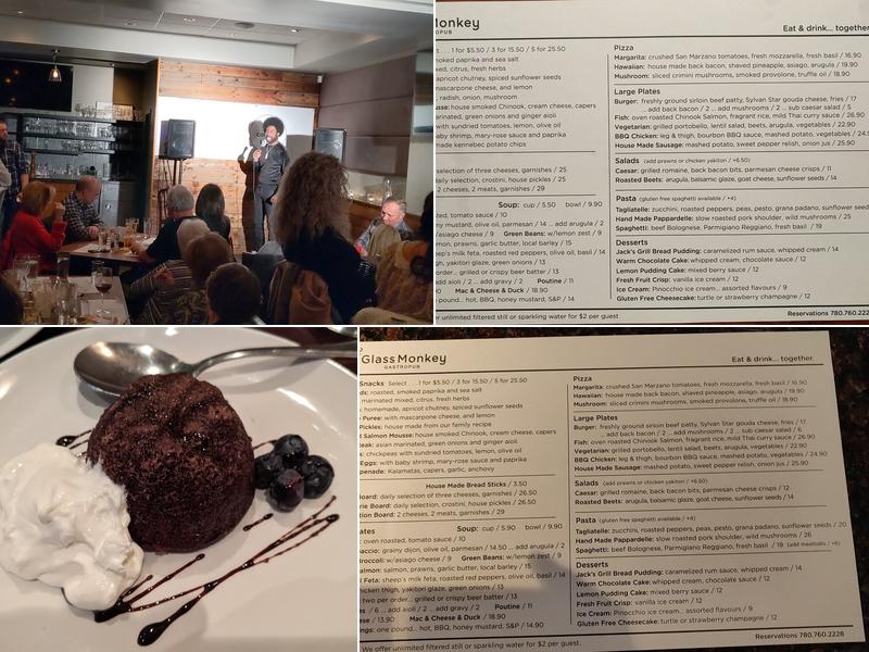 The Glass Monkey Menu