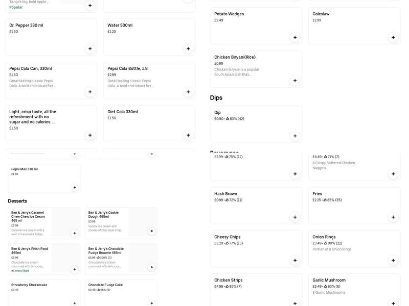 La Chooza Peri Peri Menu