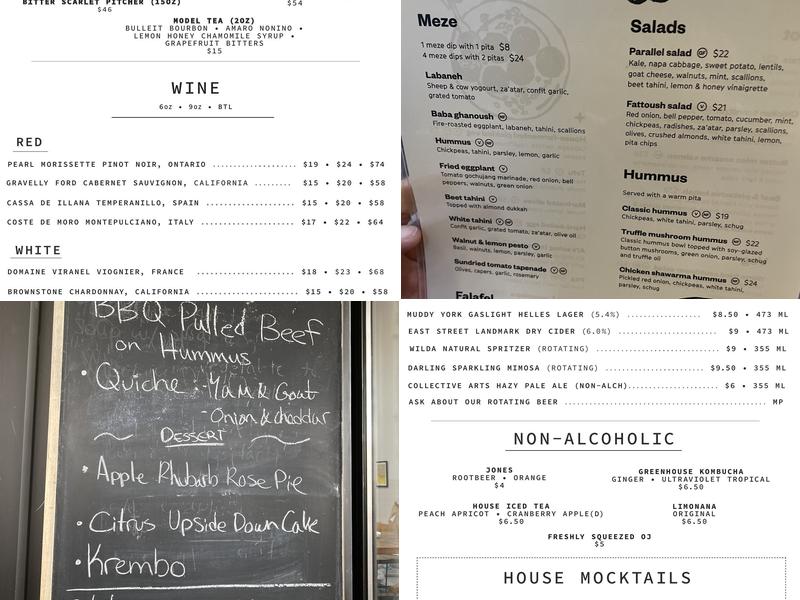 Parallel Menu