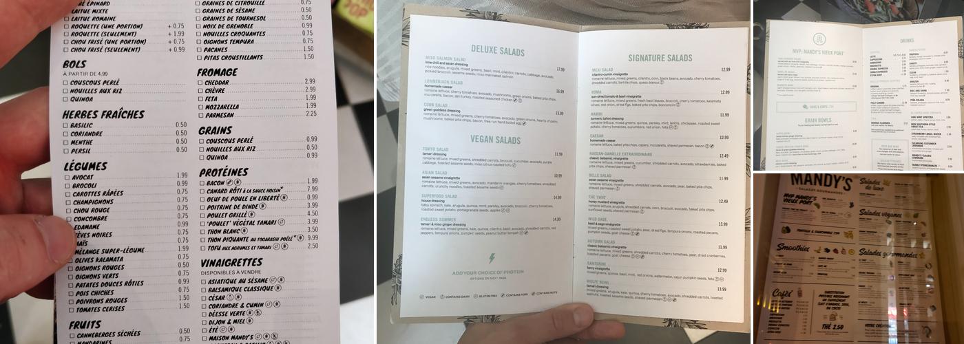Mandy's Menu