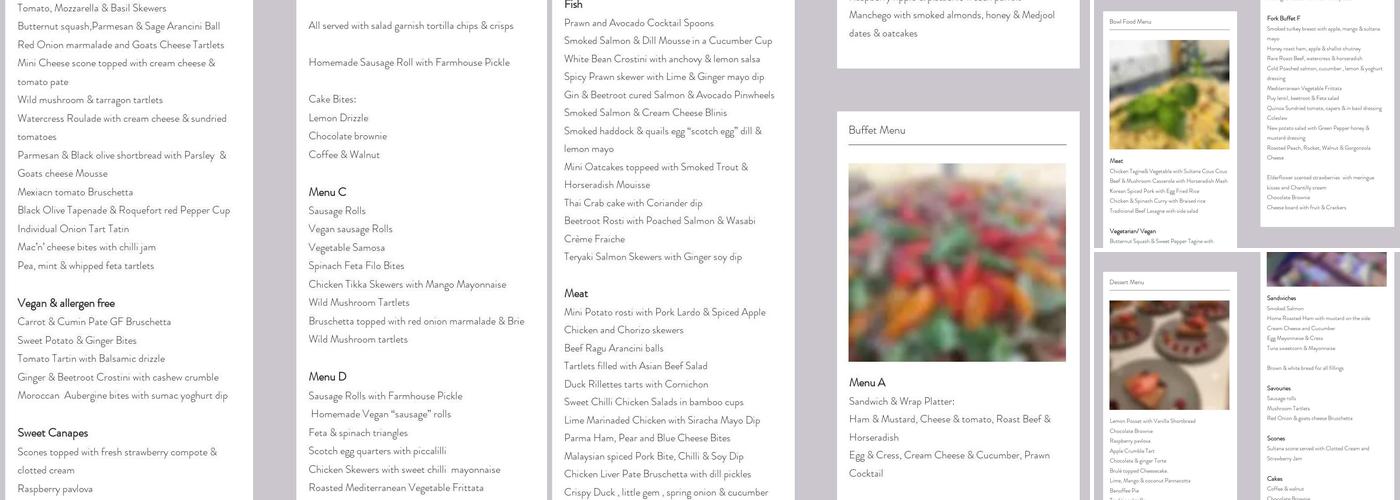 Tuck In Catering Ltd Menu