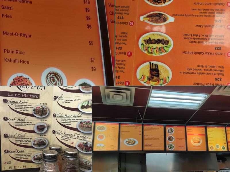 Afghani Kabob Express Menu