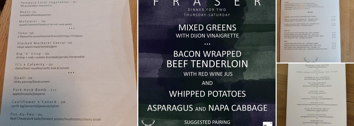 FRASER Menu