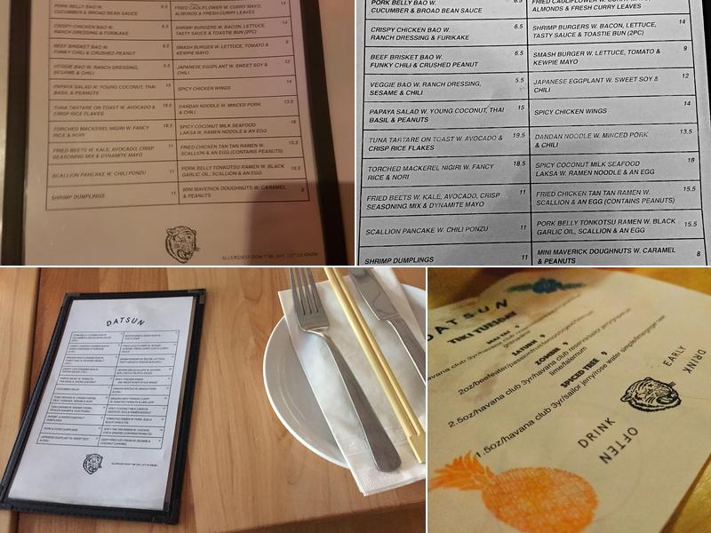Datsun Menu