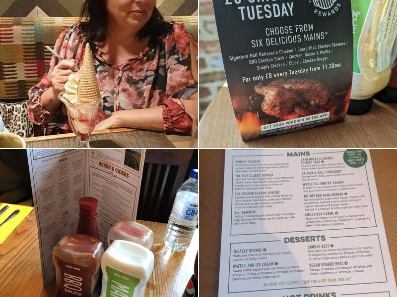 Harvester Pontypool Menu