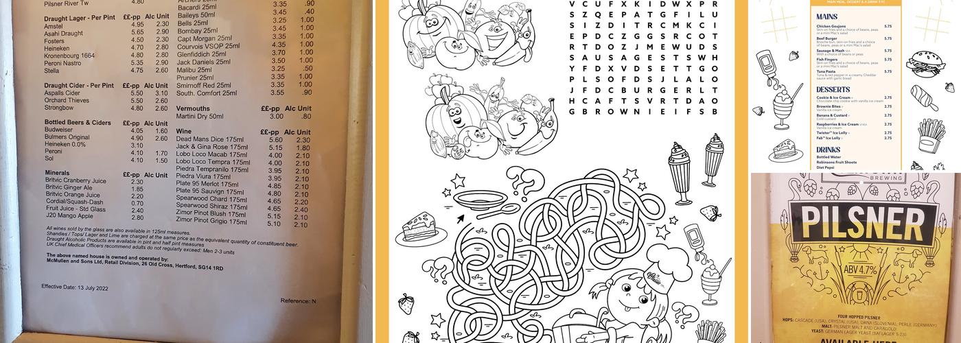 Jolly Fisherman Menu