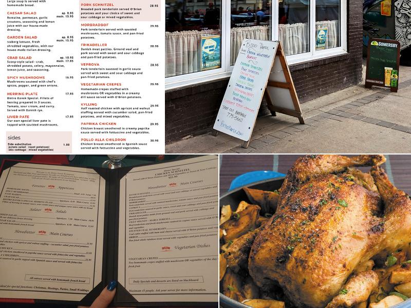 Bistro Dansk Restaurant Ltd Menu