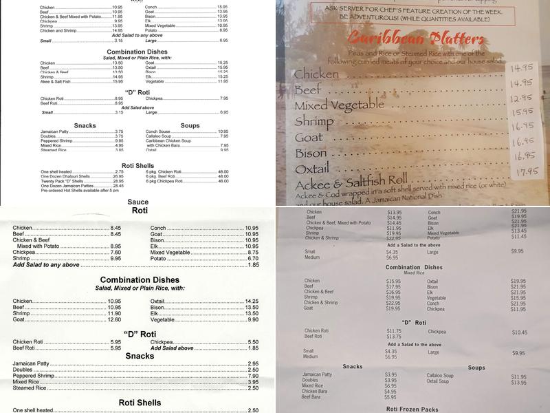 Tropikis Restaurant Menu