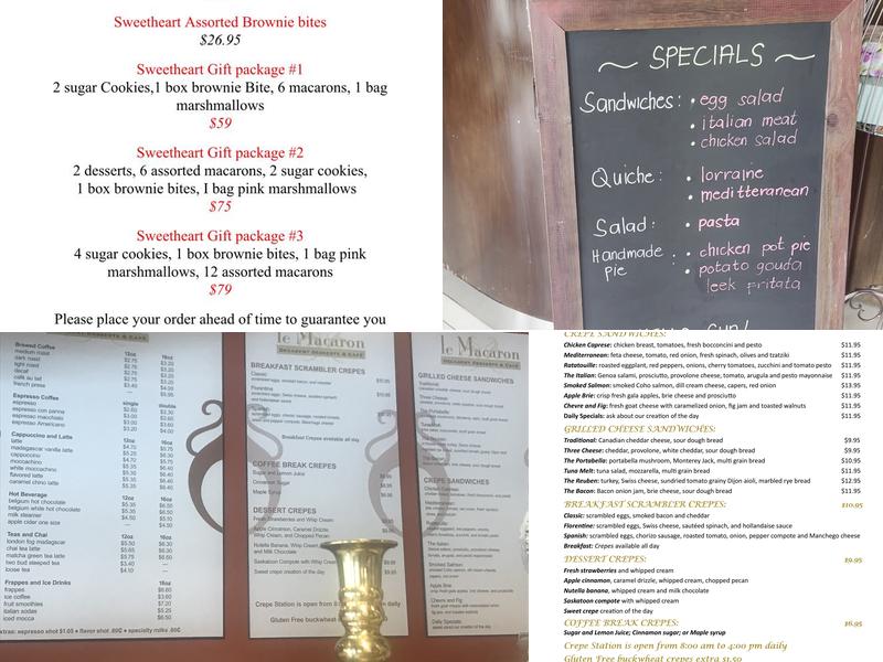 Le Macaron Menu