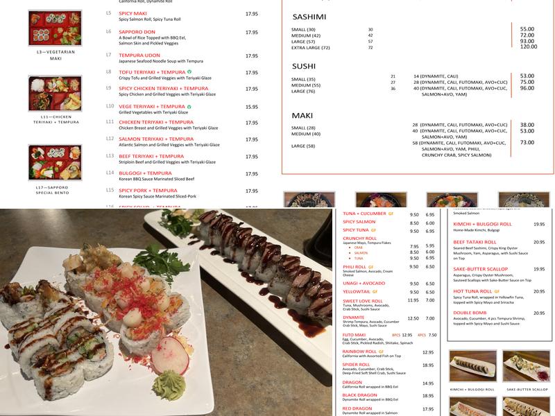 Sapporo Ichibang Menu