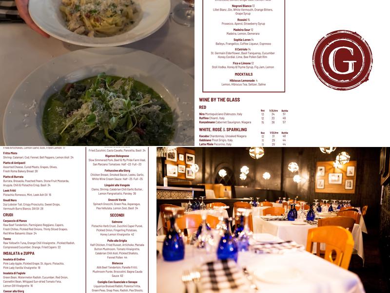 Giorg Cucina e Barra Menu