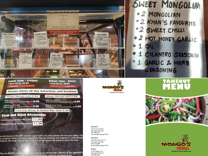 Mongo's Grill Menu