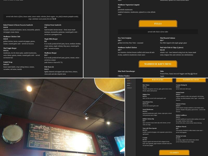 Madhouse Menu