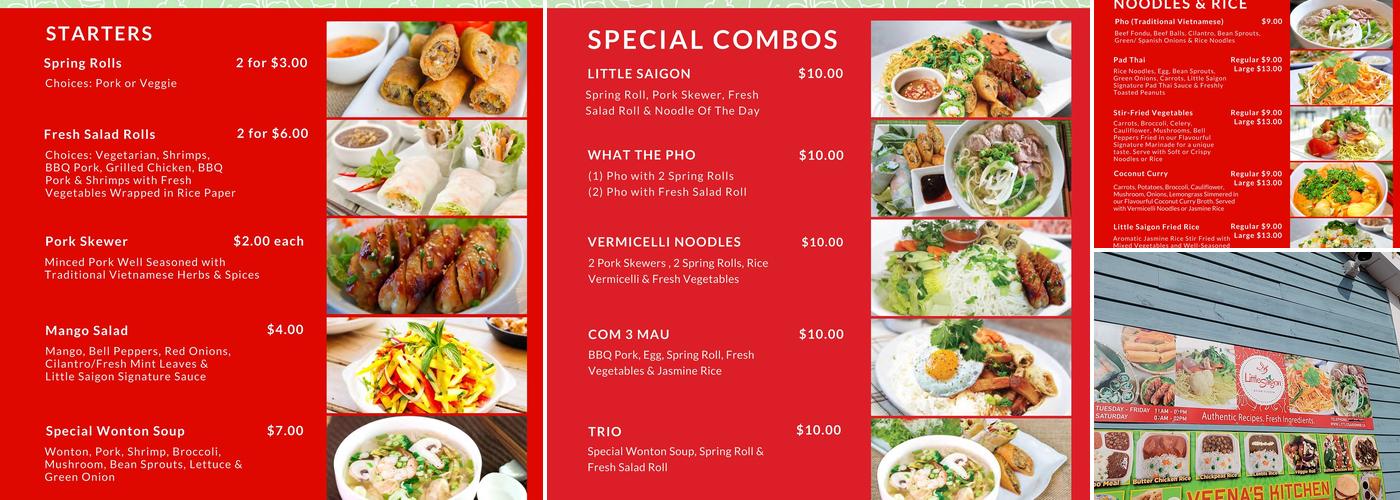 Little Saigon Menu