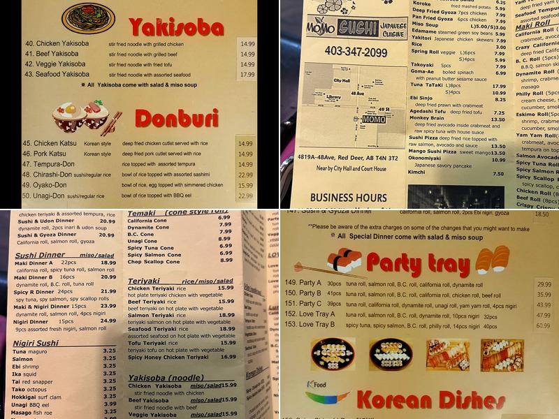 Momo Restaurant Menu