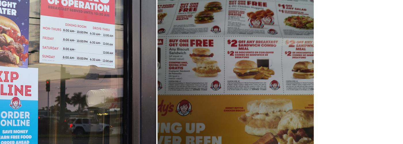 Wendy's Menu