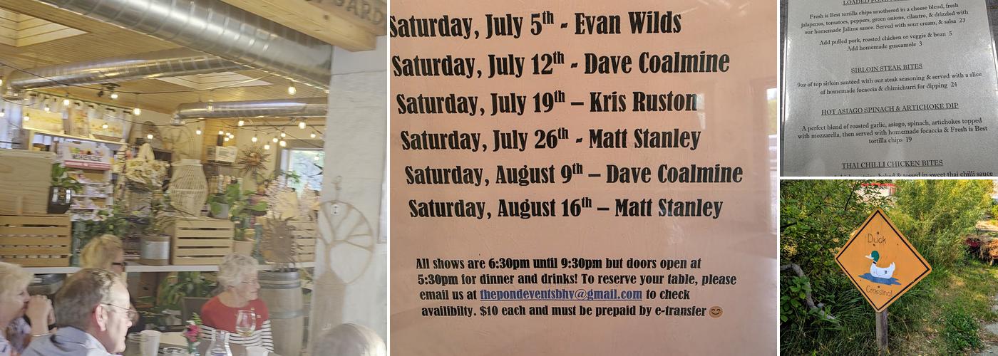 The Pond Country Market Menu