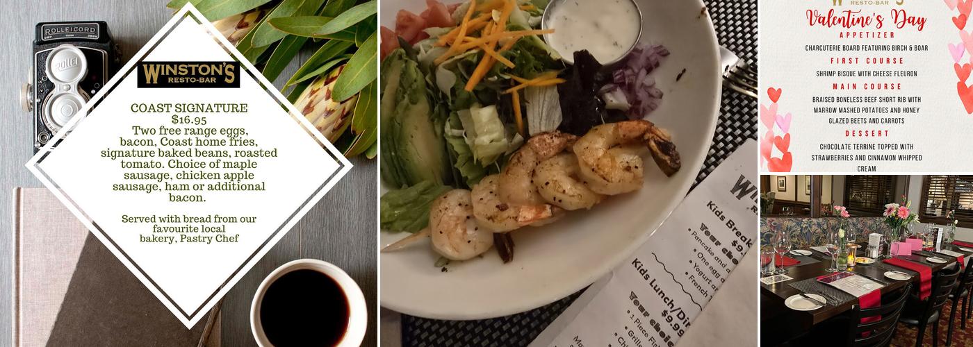 Winston’s Resto-Bar Menu