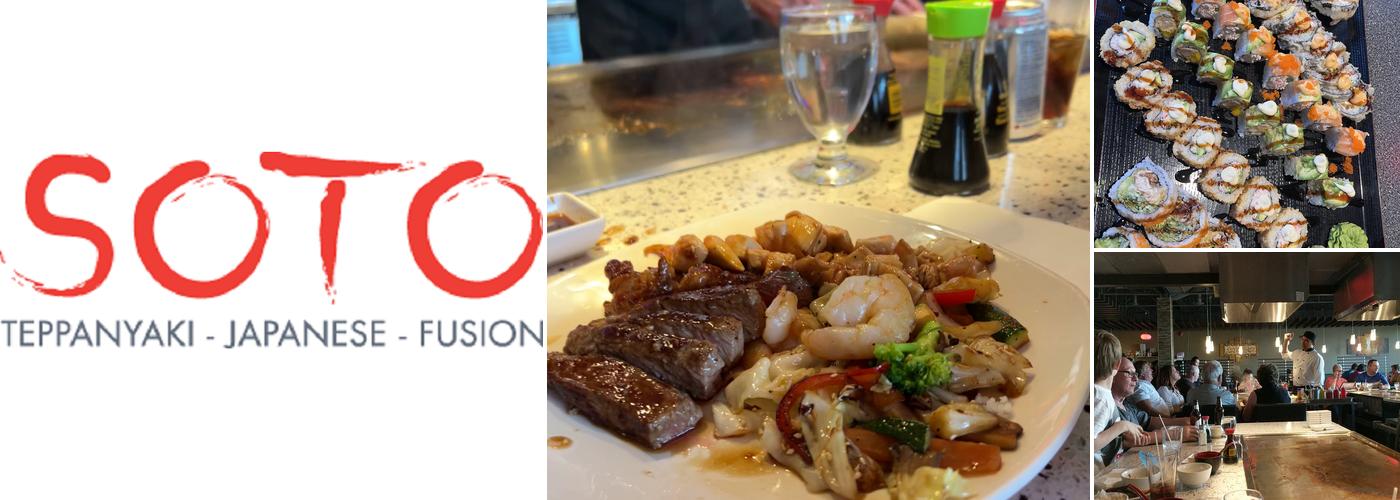 SOTO Teppanyaki and Fusion Sushi Menu