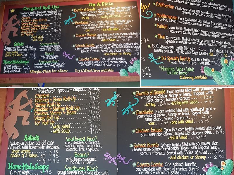 Delicado's Courtenay Menu