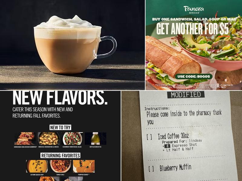 Panera Bread Menu