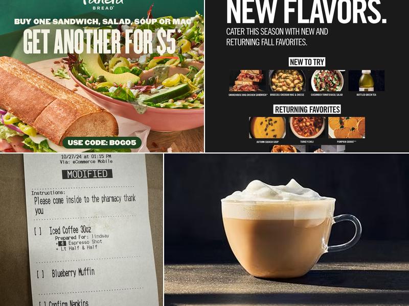 Panera Bread Menu