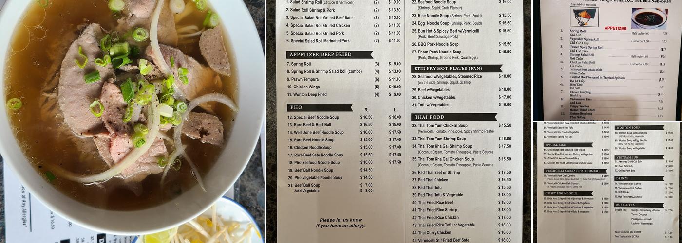 Pho Saigon Menu
