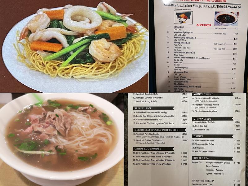 Pho Saigon Menu