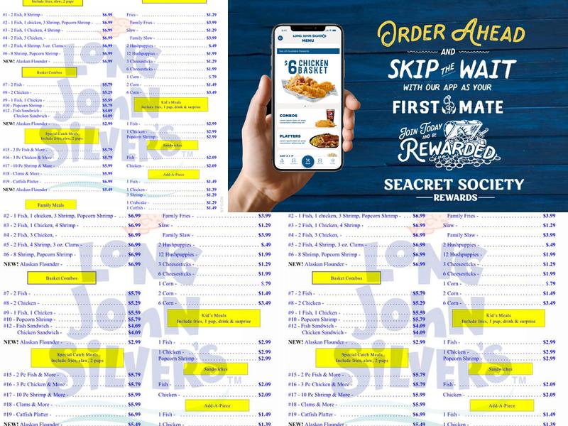 Long John Silver's Menu