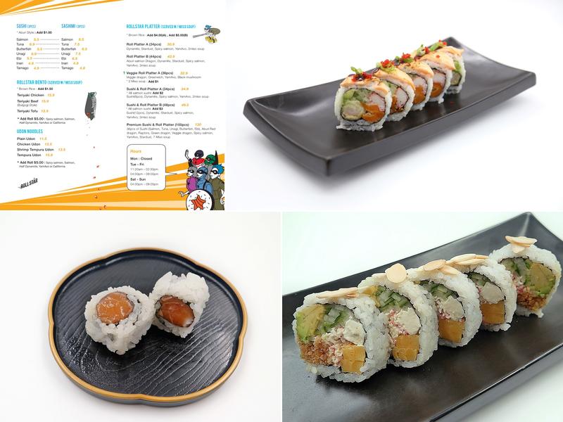 Rollstar Sushi Menu
