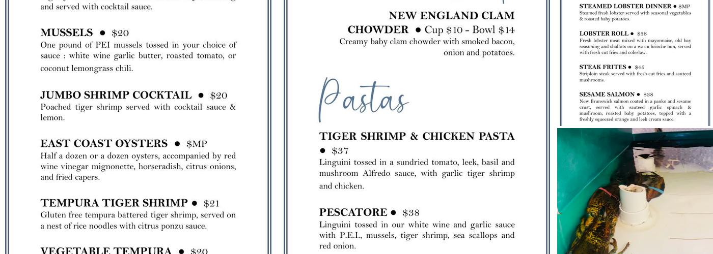 Lapointe Fish Menu