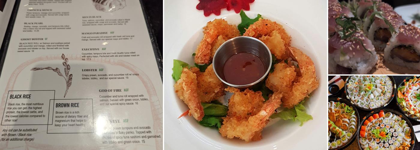Globefish Sushi Kensington Menu