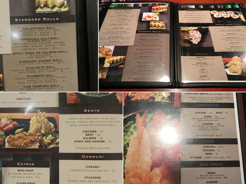 Yokozuna Menu