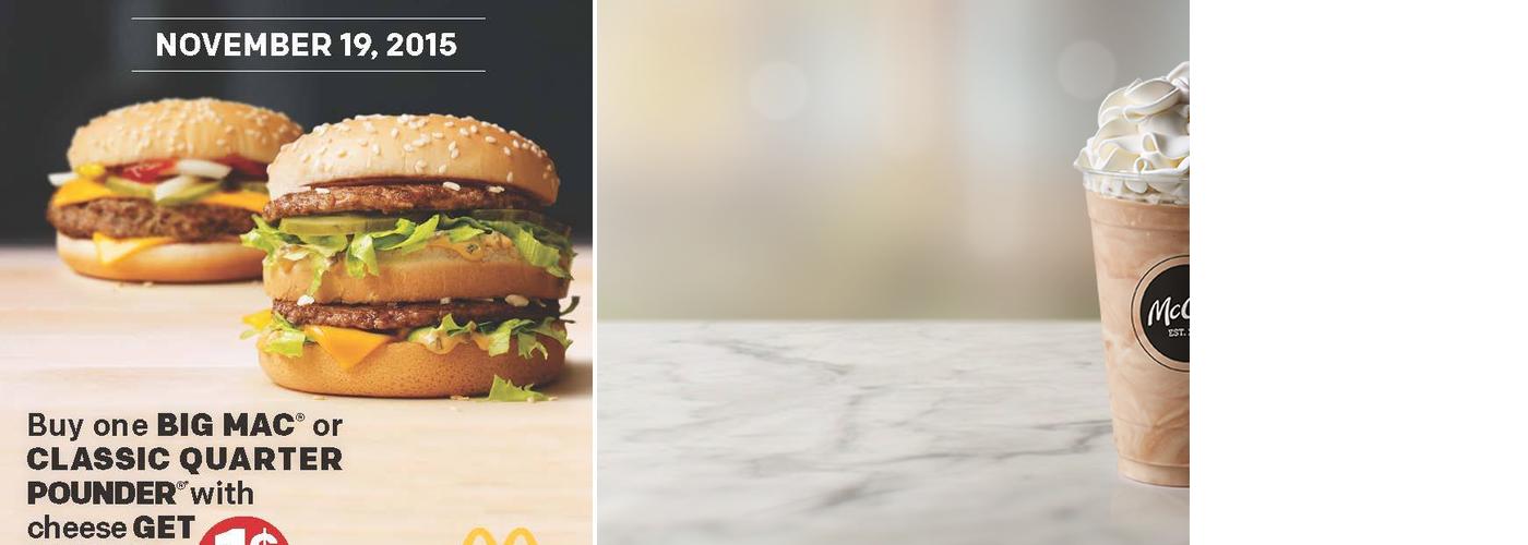 McDonald's Menu