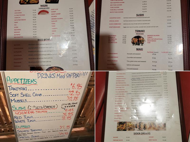 Furusato Japanese Restaurant Menu