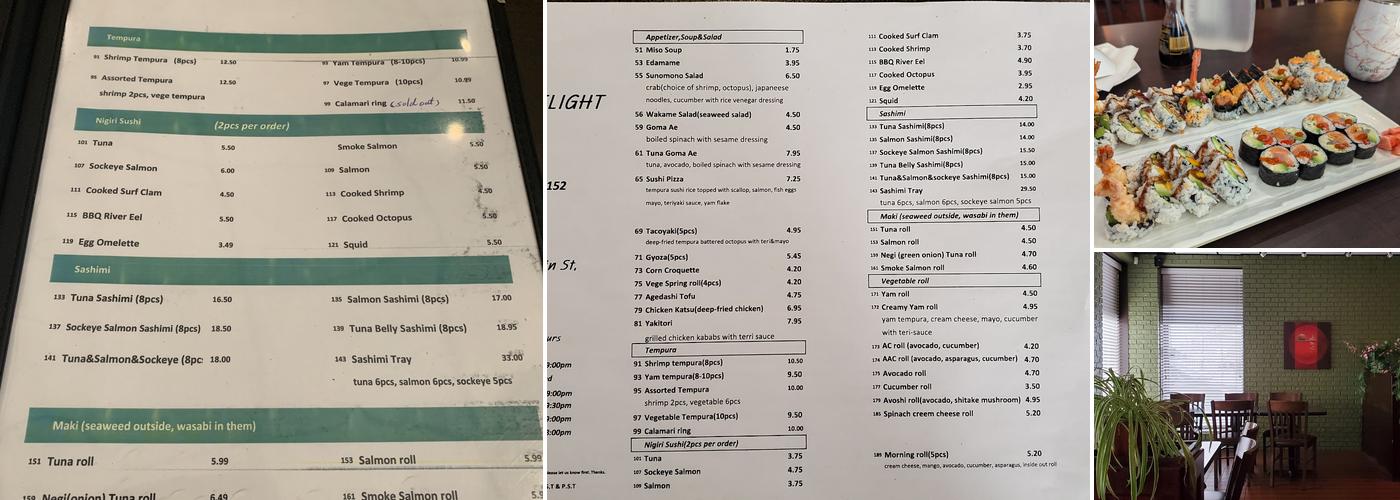 Sushi Delight Menu